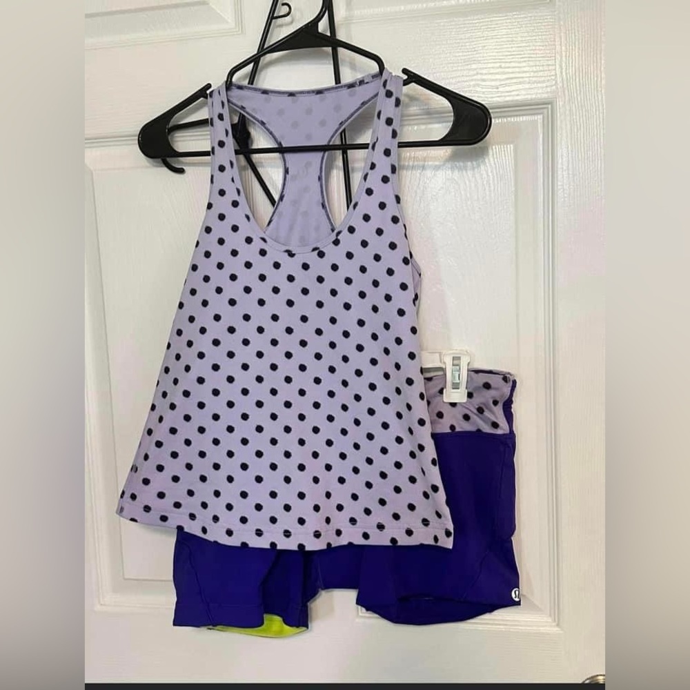 Lululemon Spandex Shorts & Racerback Tank